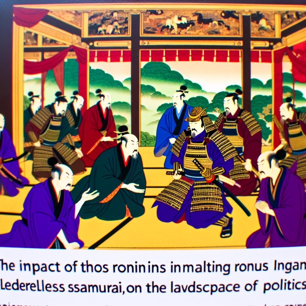 The Impact of Ronins on Japanese Politics
