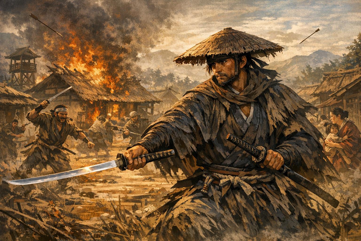 The Role of Ronins in Protecting Villages from Bandits